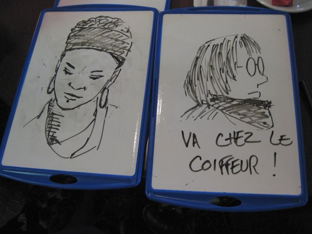 caricatures café-slam